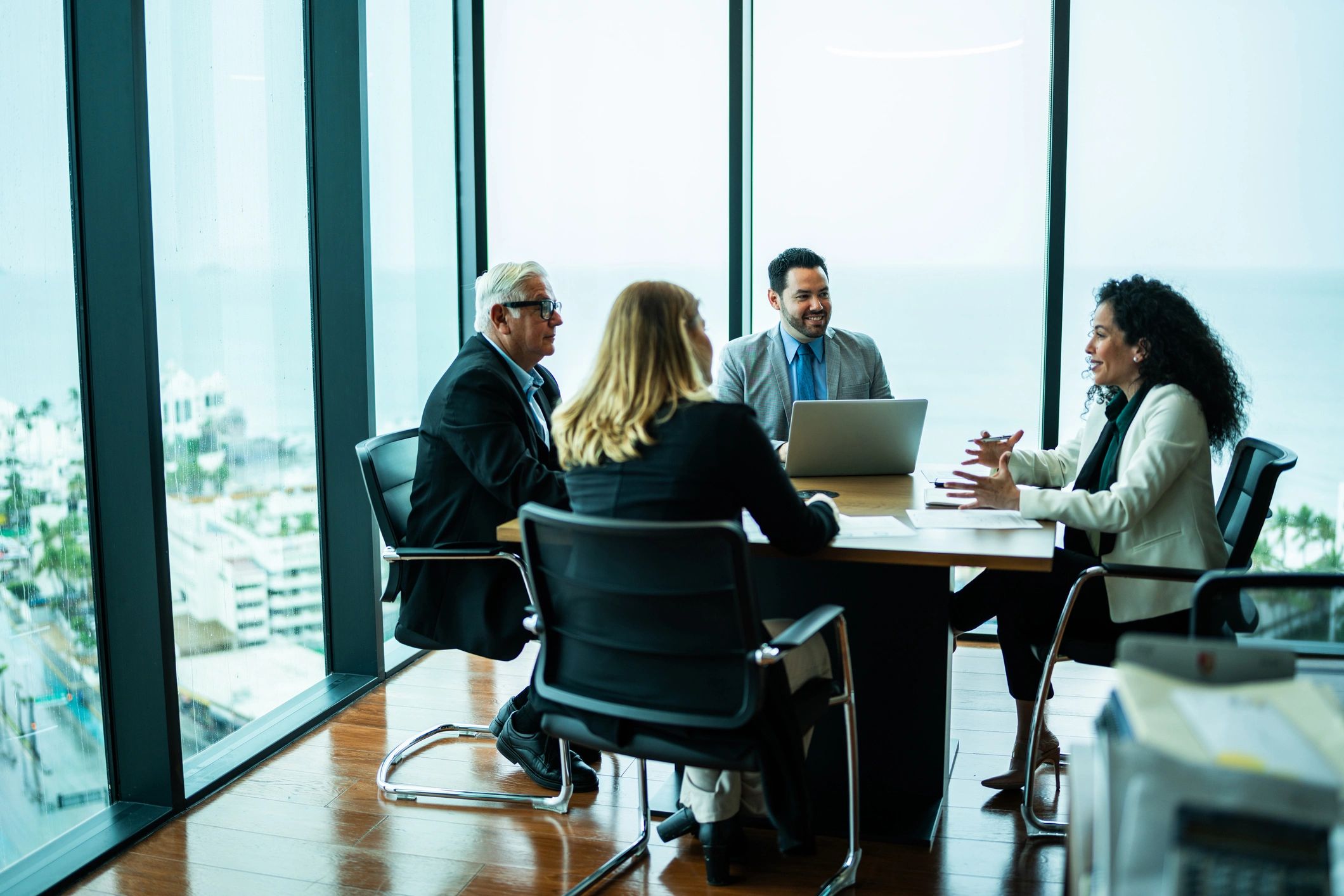 Consulting team in a strategy meeting