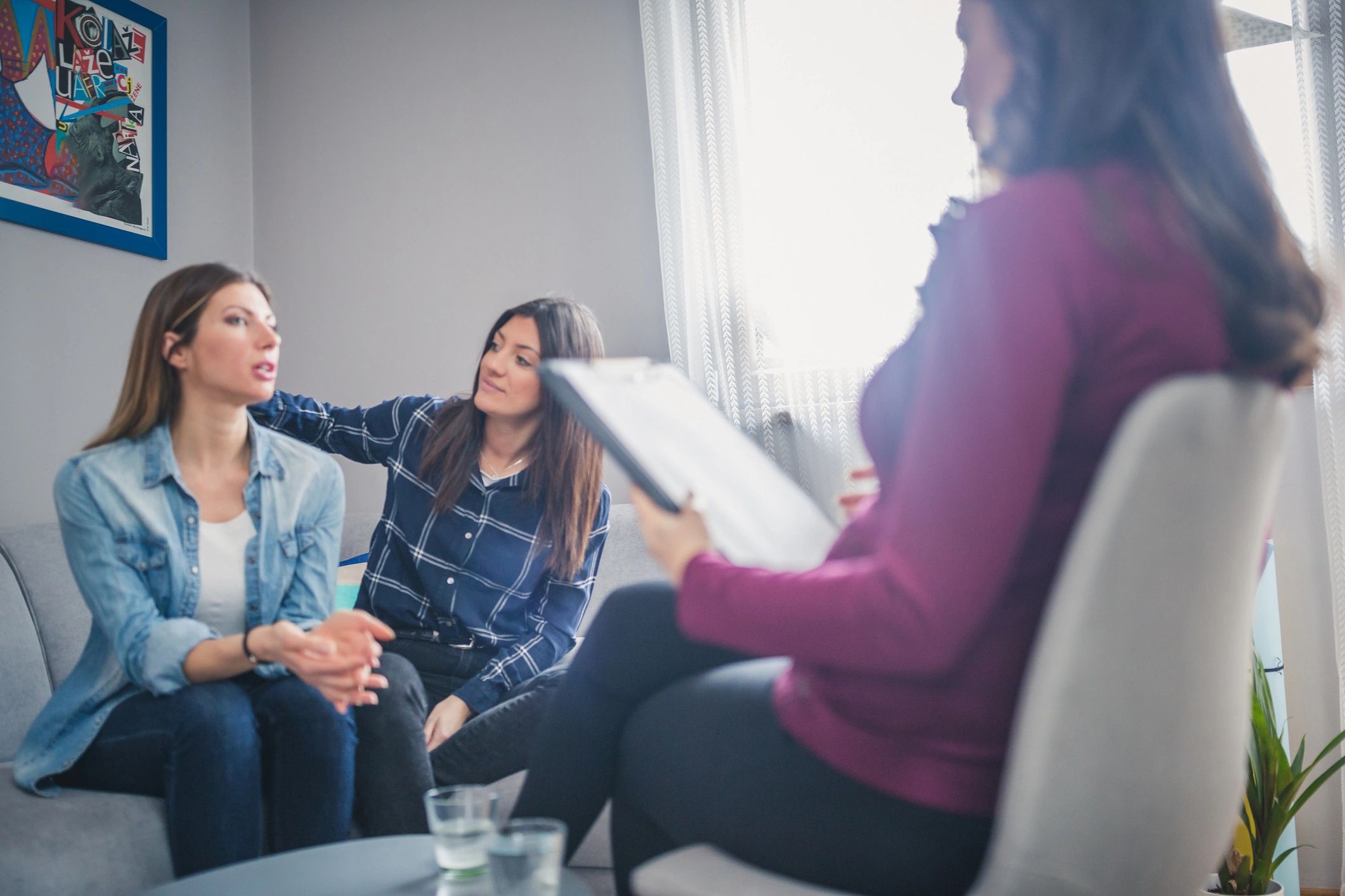 Professional client portrait in a consultation setting